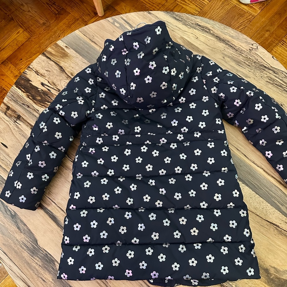 Jcrew Crewcuts Navy/Silver coat Sz 8